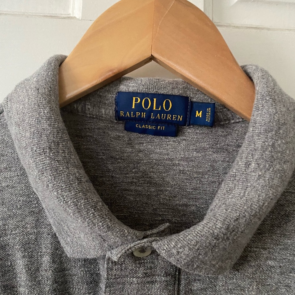 Classic fit polo gray